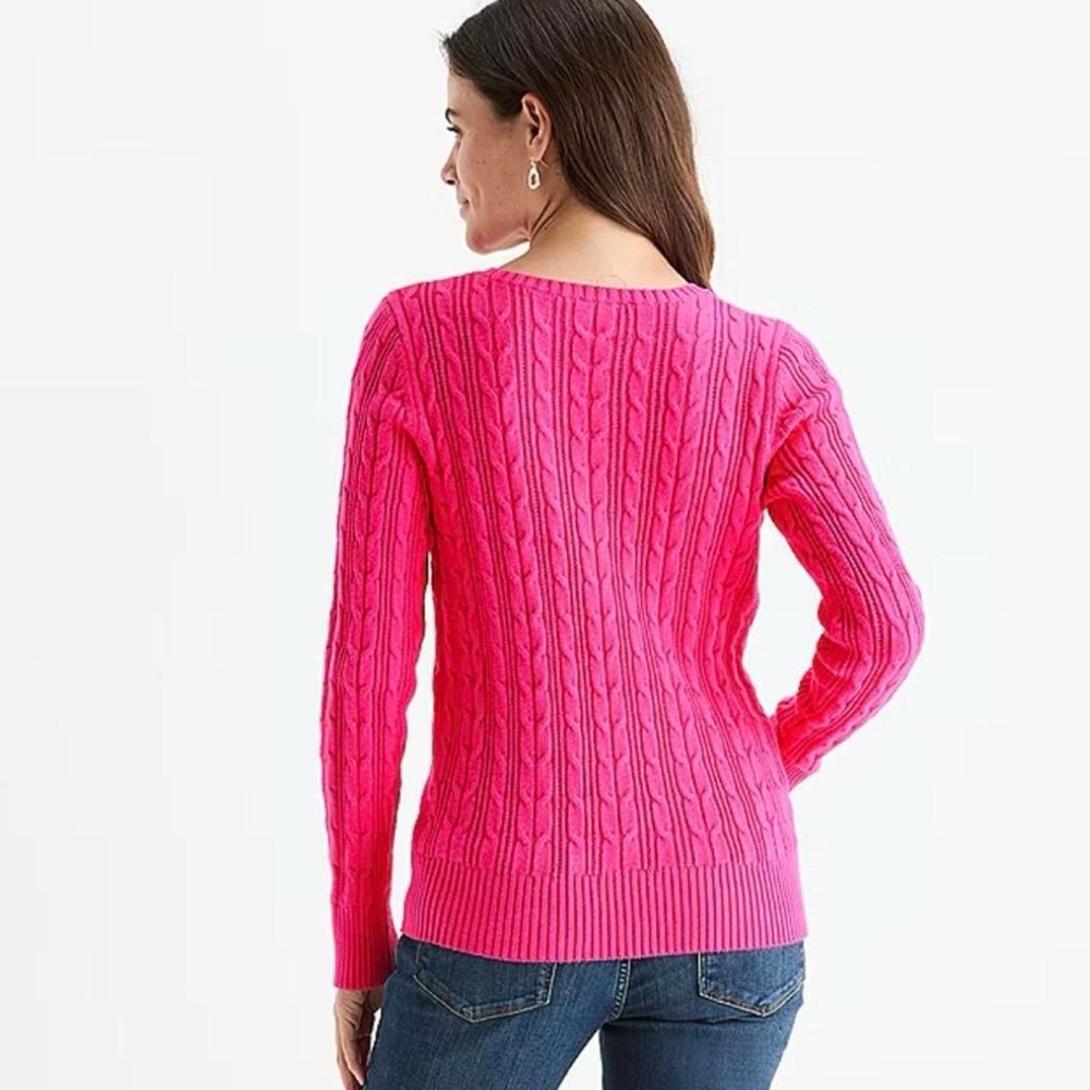 Vintage St. John's Bay Pink Cable Knit Sweater - Picture 6 of 6